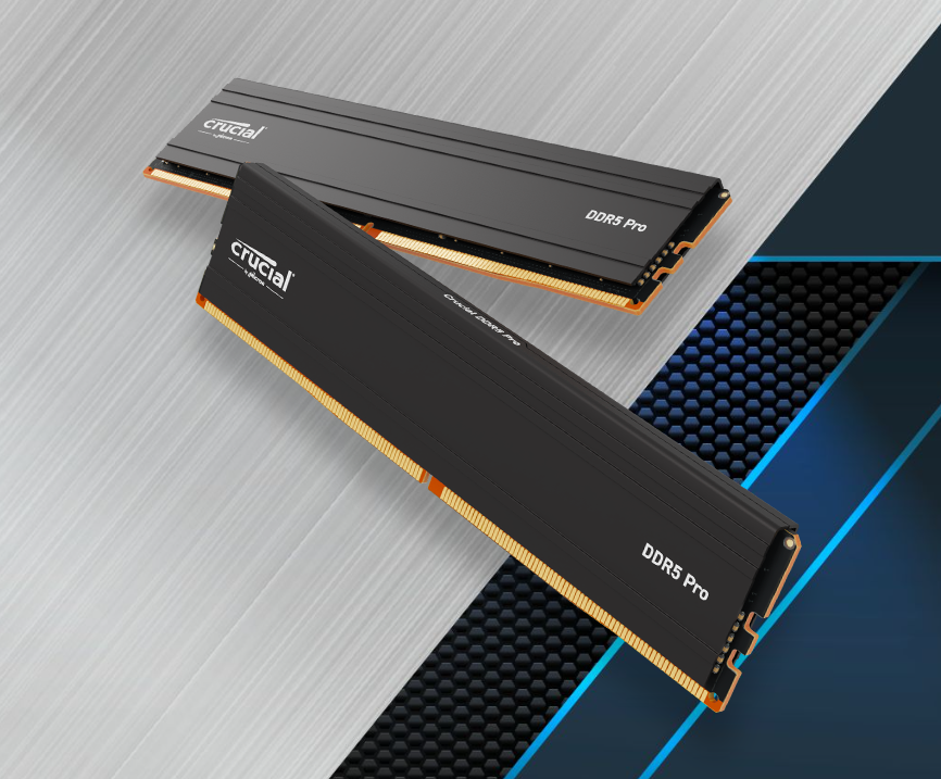 Pamięć Crucial Pro, DDR5, 32 GB, 6000MHz, CL48 (CP2K16G60C48U5)