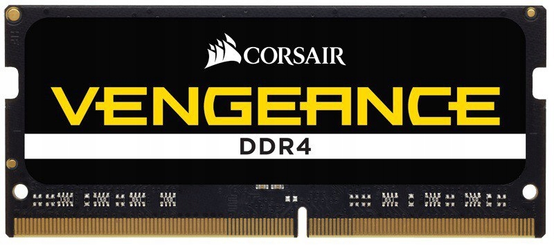Pamięć do laptopa Corsair Vengeance, SODIMM, DDR4, 16 GB, 2666 MHz, CL18 (CMSX16GX4M2A2666C18)