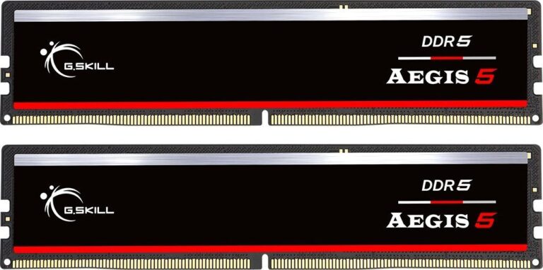 Pamięć G.Skill Aegis 5, DDR5, 64 GB, 5600MHz, CL36 (F5-5600J3636D32GX2-IS)