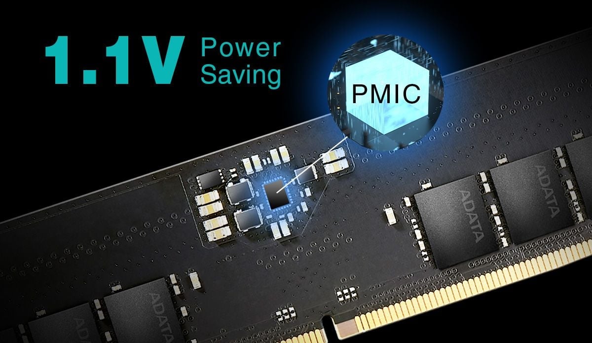 Pamięć ADATA DDR5, 32 GB, 4800MHz, CL40 (AD5U480032G-S)