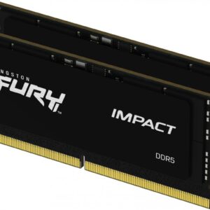 Pamięć do laptopa Kingston Fury Impact, SODIMM, DDR5, 32 GB, 4800 MHz, CL38 (KF548S38IBK2-32 )