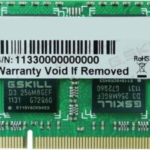 Pamięć do laptopa G.Skill SODIMM, DDR3L, 8 GB, 1600 MHz, CL11 (F3-1600C11S-8GSL)