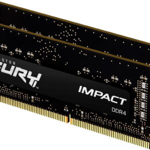 Pamięć do laptopa Kingston Fury Impact, SODIMM, DDR4, 16 GB, 3200 MHz, CL20 (KF432S20IBK2/16)