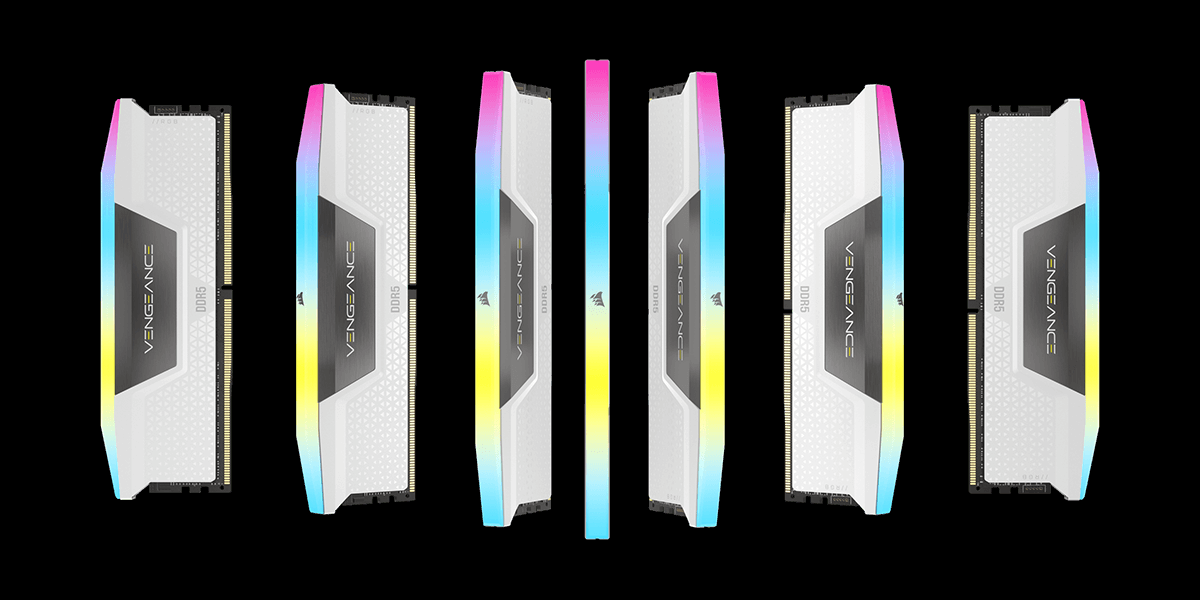 Pamięć Corsair Vengeance RGB, DDR5, 64 GB, 6000MHz, CL30 (CMH64GX5M2B6000Z30)