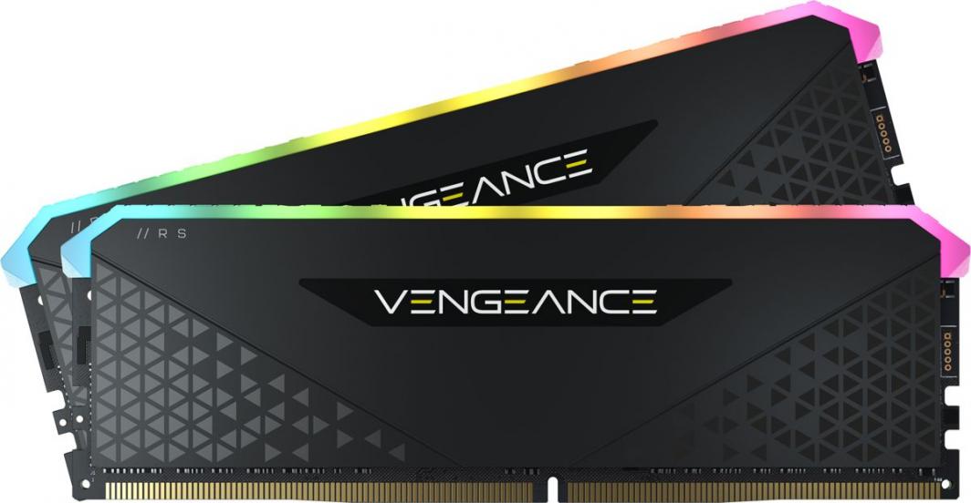 Pamięć Corsair Vengeance RGB RS, DDR4, 32 GB, 3200MHz, CL16 (CMG32GX4M2E3200C16)
