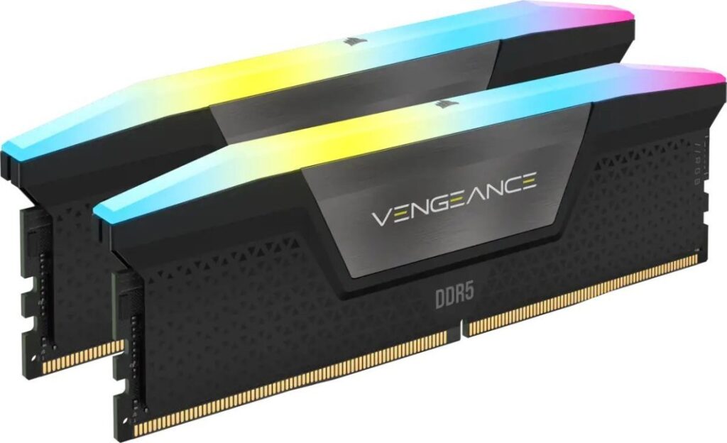 Pamięć Corsair Vengeance RGB, DDR5, 32 GB, 6200MHz, CL36 (CMH32GX5M2E6200C36)