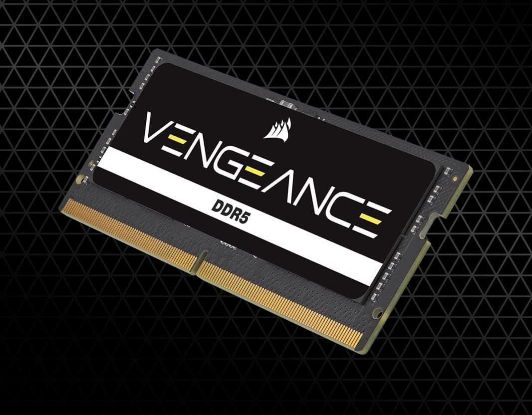 Pamięć do laptopa Corsair Vengeance, SODIMM, DDR5, 64 GB, 5200 MHz, CL44 (CMSX64GX5M2A5200C44)