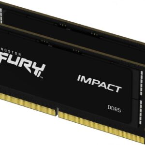 Pamięć do laptopa Kingston Fury Impact, SODIMM, DDR5, 64 GB, 5600 MHz, CL40 (KF556S40IBK2-64)