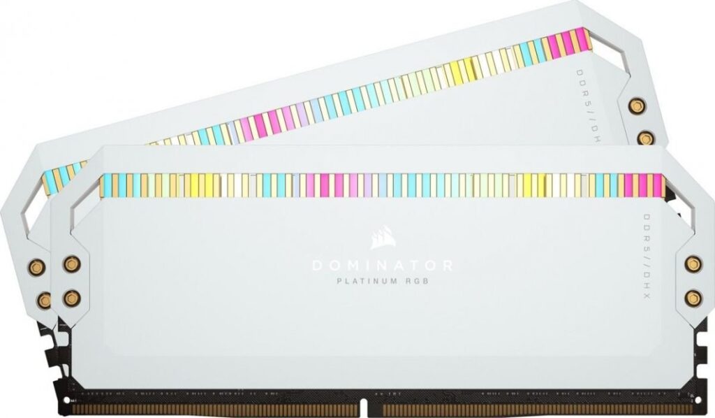 Pamięć Corsair Dominator Platinum RGB, DDR5, 32 GB, 5200MHz, CL40 (CMT32GX5M2B5200C40W)
