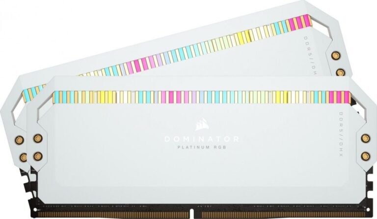 Pamięć Corsair Dominator Platinum RGB, DDR5, 32 GB, 5200MHz, CL40 (CMT32GX5M2B5200C40W)