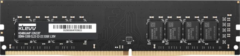 Pamięć Klevv U-DIMM moduł pamięci 32 GB 1 x 32 GB DDR4 3200 MT/s 288-pin DIMM (KD4BGUA80-32N2200)