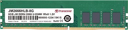 Pamięć Transcend JetRam, DDR4, 8 GB, 2666MHz, CL19 (JM2666HLB-8G)