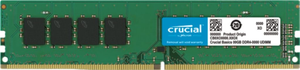 Pamięć Crucial CB16GU3200 moduł pamięci 8 GB 1 x 8 GB DDR4 3200 MT/s