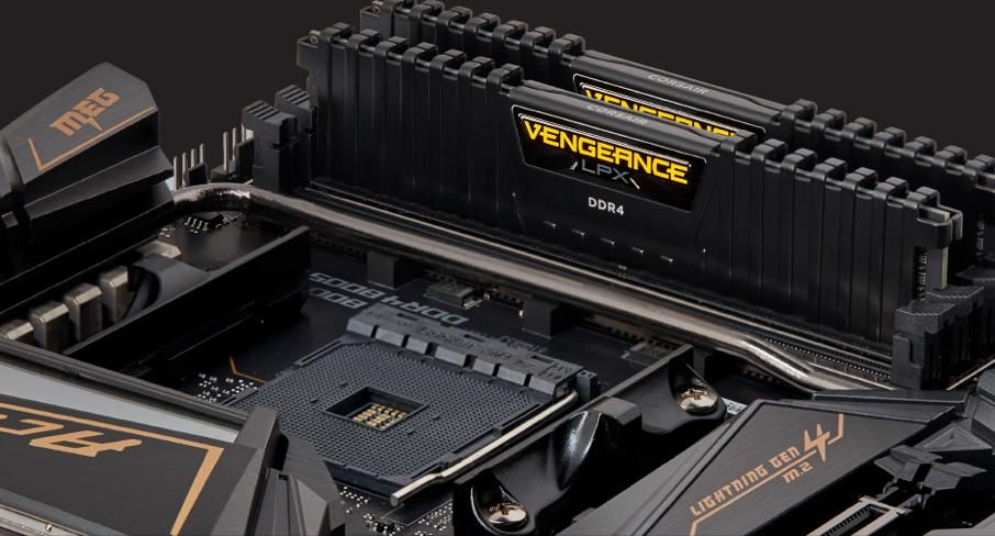 Pamięć Corsair Vengeance LPX, DDR4, 16 GB, 3200MHz, CL16 (CMK16GX4M1E3200C16)