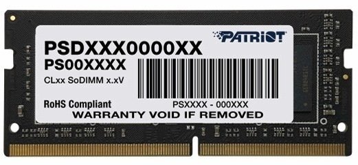 Pamięć do laptopa Patriot Signature DDR4 SODIMM 8GB 3200MHz CL22 (PSD48G320082)