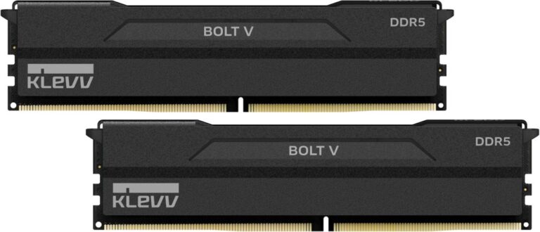 Pamięć Klevv BOLT V 32GB (2x16GB) DDR5 Gaming RAM 6000MHz CL30 Memory Module Kit moduł pamięci 288-pin DIMM (KD5AGUA80-60A300H)