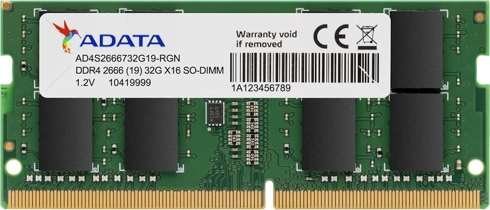 Pamięć do laptopa ADATA Premier, SODIMM, DDR4, 32 GB, 3200 MHz, CL22 (AD4S320032G22-SGN)