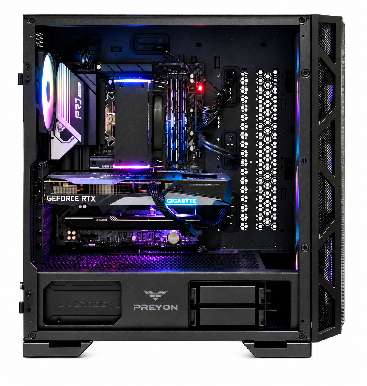 Komputer Nest PRO 800 ARGB Ryzen 7 7800X3D, 32 GB, RTX 5070 Ti, 1 TB M.2 PCIe