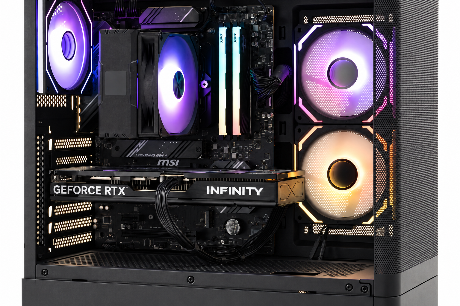 Komputer Obsidian PRIME, Ryzen 7 7700X, 32 GB, RTX 5070 Ti, 512 GB M.2 PCIe